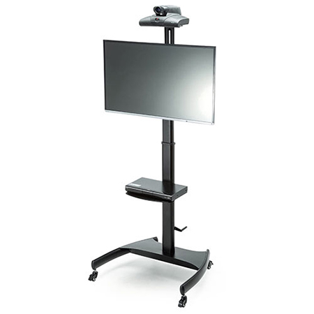 テレビスタンド(32～75型対応・ハイタイプ・キャスター・移動式・棚板