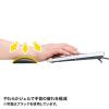 キーボード用リストレスト(レザー調素材、レッド)
