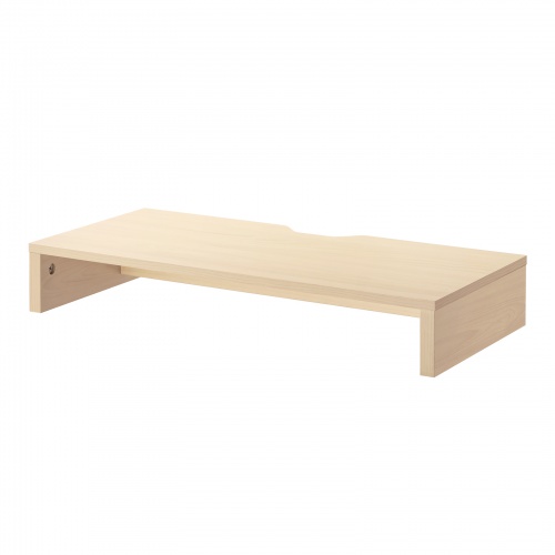 モニター台 幅59.5cm モニター下収納 木製 木目 ブラウン