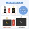 タブレットアームスタンド(クランプ設置・2台同時設置・4.5インチ~10.5インチ対応・POSレジ・受付用)