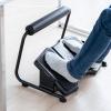 【アウトレット】フットレスト デスク用 足置き台 無段階角度調節 3段階角度調節