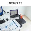 【アウトレット】デスクエクステンダー 机 天板拡張 後付 折りたたみ アームレスト テーブル拡張 クランプ固定 幅80cm 奥行き23cm