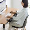 【アウトレット】デスクエクステンダー 机 天板拡張 後付 折りたたみ アームレスト テーブル拡張 クランプ固定 幅80cm 奥行き23cm