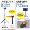 液晶テレビスタンド(三脚式・32型~42型・高さ調節可能)
