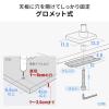 モニターアーム 2～20kg対応 クランプ式 グロメット式 ブラック