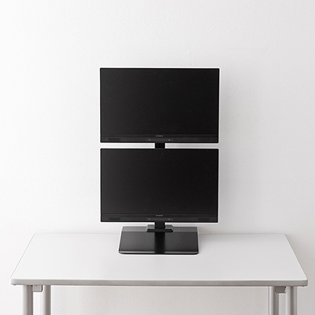 デュアルモニターアーム 上下2画面 卓上スタンドタイプ 耐荷重10kg YT