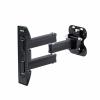 モニター壁掛けアーム 左右角度調整 40インチ 25kgまで対応 ブラック