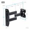 モニター壁掛けアーム 左右角度調整 40インチ 25kgまで対応 ブラック