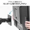 高耐荷重 モニターアーム 2～20kg対応 クランプ式 グロメット式 ホワイト