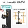 【アウトレット】デュアルモニターアーム(置き型・スタンドタイプ・上下2面・耐荷重10kg)