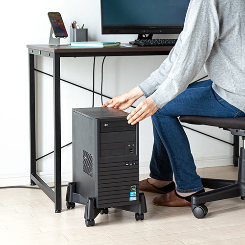 エルゴノミクスショップ/PCスタンド(デスクトップパソコン・CPU・スタンド・ほこり防止・無段階)