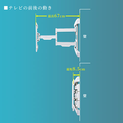 Loctek テレビ壁掛け金具...[前後＆左右角度調節] Amazon | Loctek テレビ壁掛け金具 32～55インチLED液晶テレビ