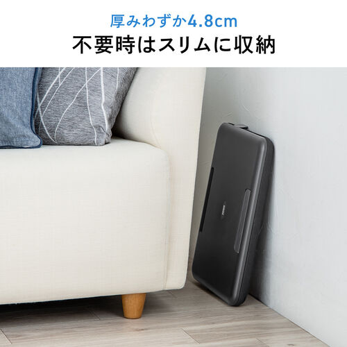 クッションテーブル 高さ 角度調整 マウスパッド付き 200-HUS019BK