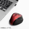 静音マウス(ワイヤレス・エルゴノミクス・人間工学・中型・6ボタン・DPI切替・ガンメタリック)