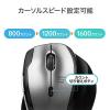 静音マウス(ワイヤレス・エルゴノミクス・人間工学・中型・6ボタン・DPI切替・レッド)
