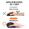 Bluetoothエルゴノミクスマウス(腱鞘炎予防・充電式・マルチペアリング・静音ボタン・カウント切り替え・ブラック)