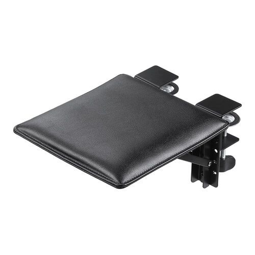 デスク用アームレスト クランプ固定 折りたたみ式 幅23cm 奥行24cm PU