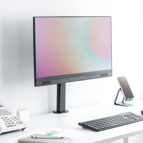 モニターアーム 1画面 高さ調整 クランプ固定式 耐荷重10kg