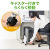 【アウトレット】CPUホルダー(デスクトップ用・キャスター付き・幅13.2cm～21.2cm・無段階調節・スチール製)