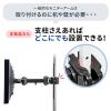 【アウトレット】モニターアーム自作用 支柱取付 ポール取付 32インチ対応 水平3関節アーム 高耐荷重15kg 細支柱向け ポール経25～40mm