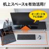【アウトレット】モニター台(USB3.0・コンセント搭載・キーボード収納・スチール製・幅100cm・ホワイト)