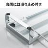 【アウトレット】モニター台(USB3.0・コンセント搭載・キーボード収納・スチール製・幅100cm・ホワイト)
