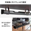 【アウトレット】ケーブルトレー 配線受け ケーブルオーガナイザー デスク固定タイプ スチール金属製 電源タップ ケーブル収納 ホワイト 幅90cm