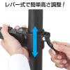 【アウトレット】液晶モニターアーム(耐荷重10kg・水平可動・3関節・ブラック・クランプ式)
