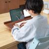 【アウトレット】卓上傾斜台 教科書/タブレットスタンド ペン立て付き 木製 書見台 筆記台 ライティングボード 勉強 オンライン授業 リビング学習