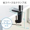 目に優しいLEDデスクライト(クランプ・充電式・コードレス・電球色/昼白色・無段階調光・シルバー)